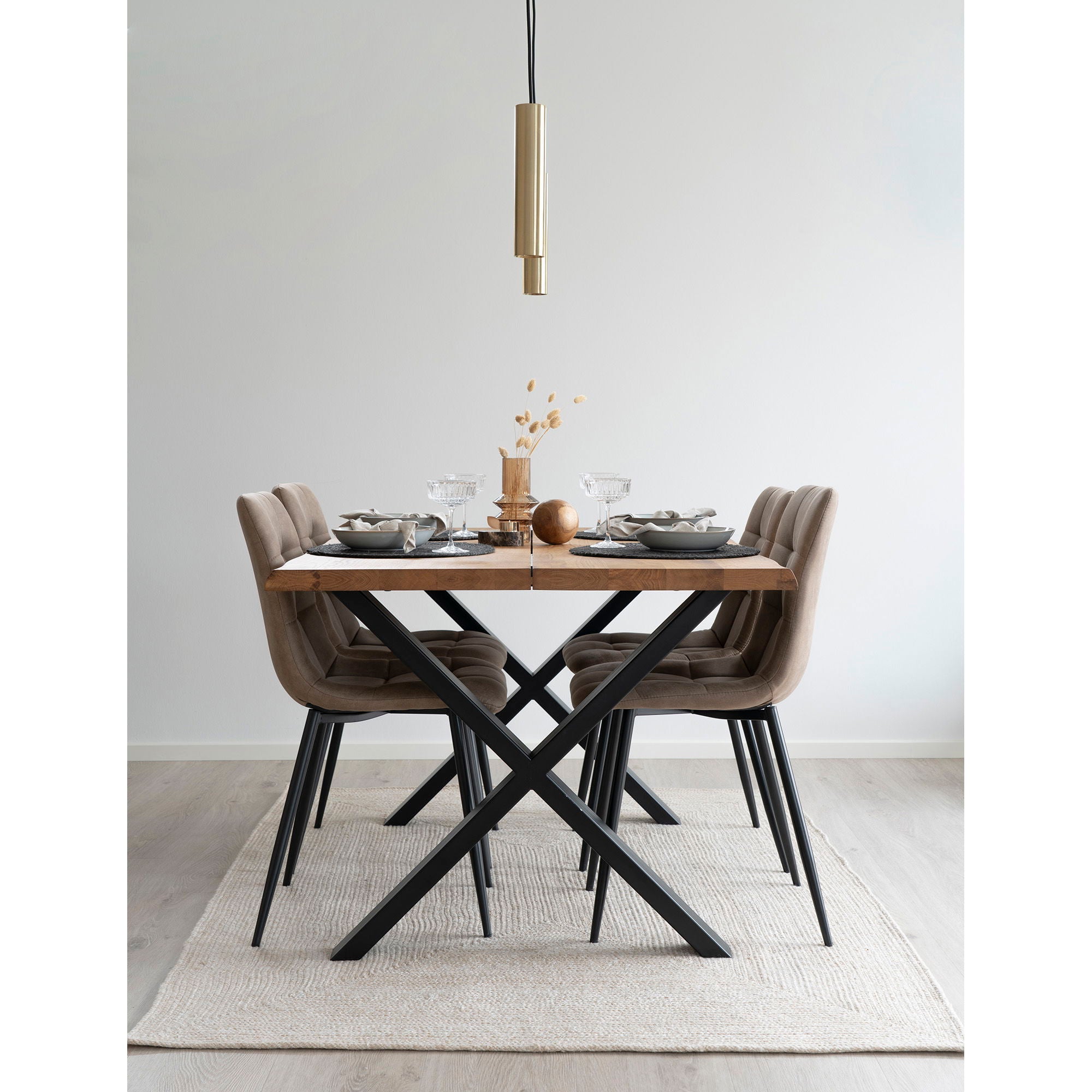 Tapete Menorca - tapete em plástico reciclado 100%, areia, 140x200 cm