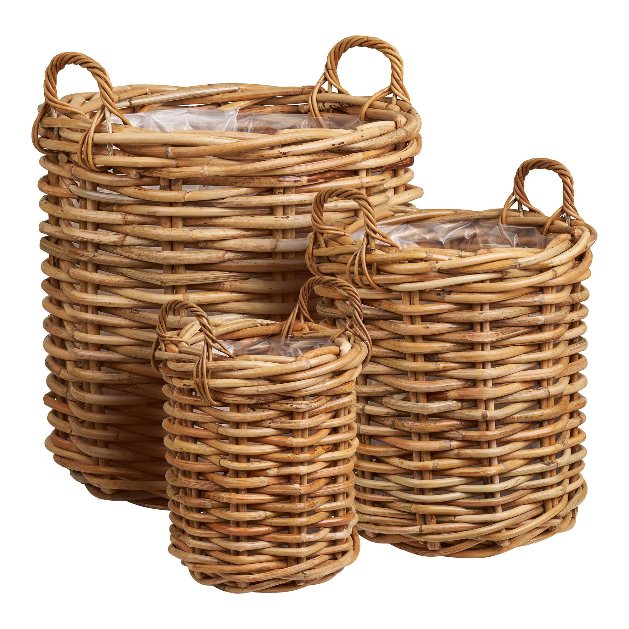 Cestirek Rattan Mandenset – elegant in natuurkleur, set van 3