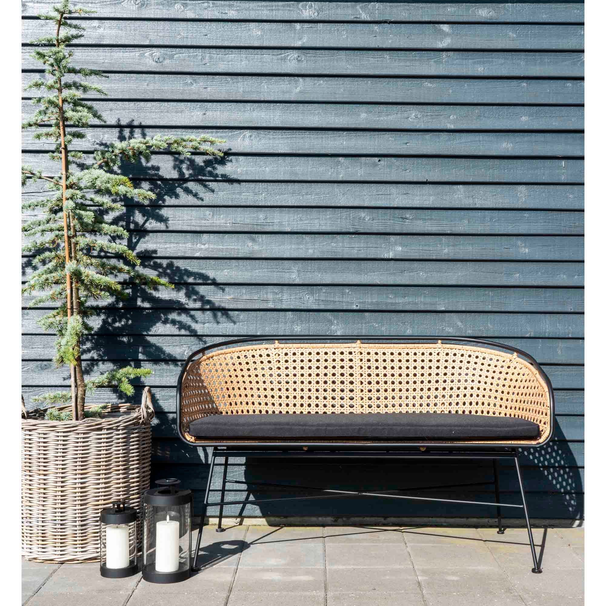 Rieten manden Caor – set van 4 ronde kubu rieten manden met handvatten