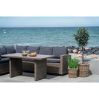 Cesti Gili – set van 2 rieten manden met plastic binnenvoering in natuurlijk kleur