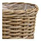 Mand Cesti Kalak – natuurlijke Kubu rattan manden in set van 2