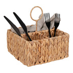 Opbergdoos Pleiku – handgeweven waterhyacint in natuurlijke kleur