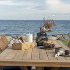 Opbergdoos Pleiku – handgeweven waterhyacint in natuurlijke kleur