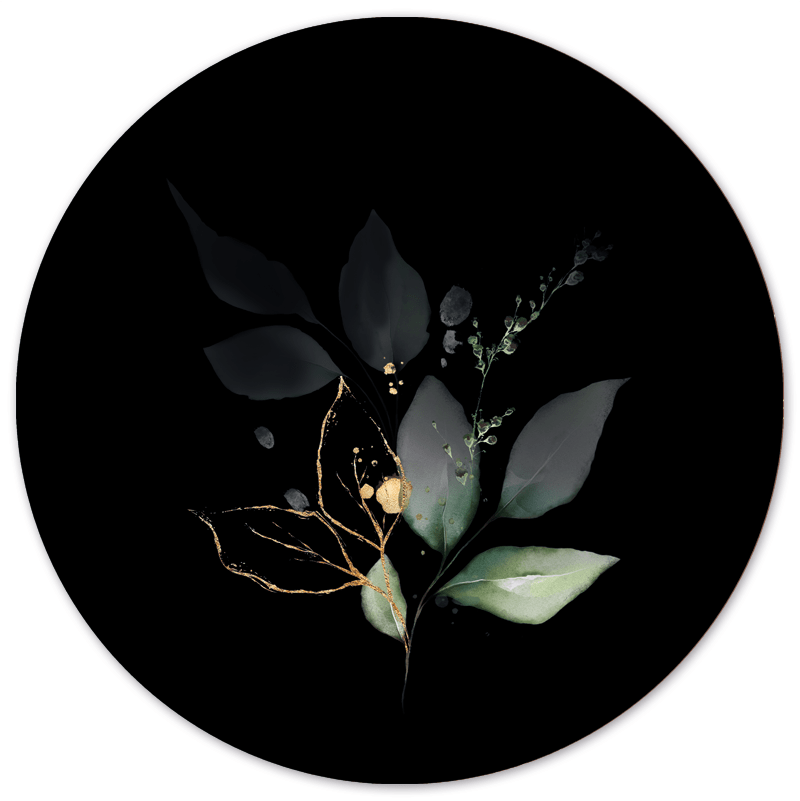 Muurcirkel Flower Glow