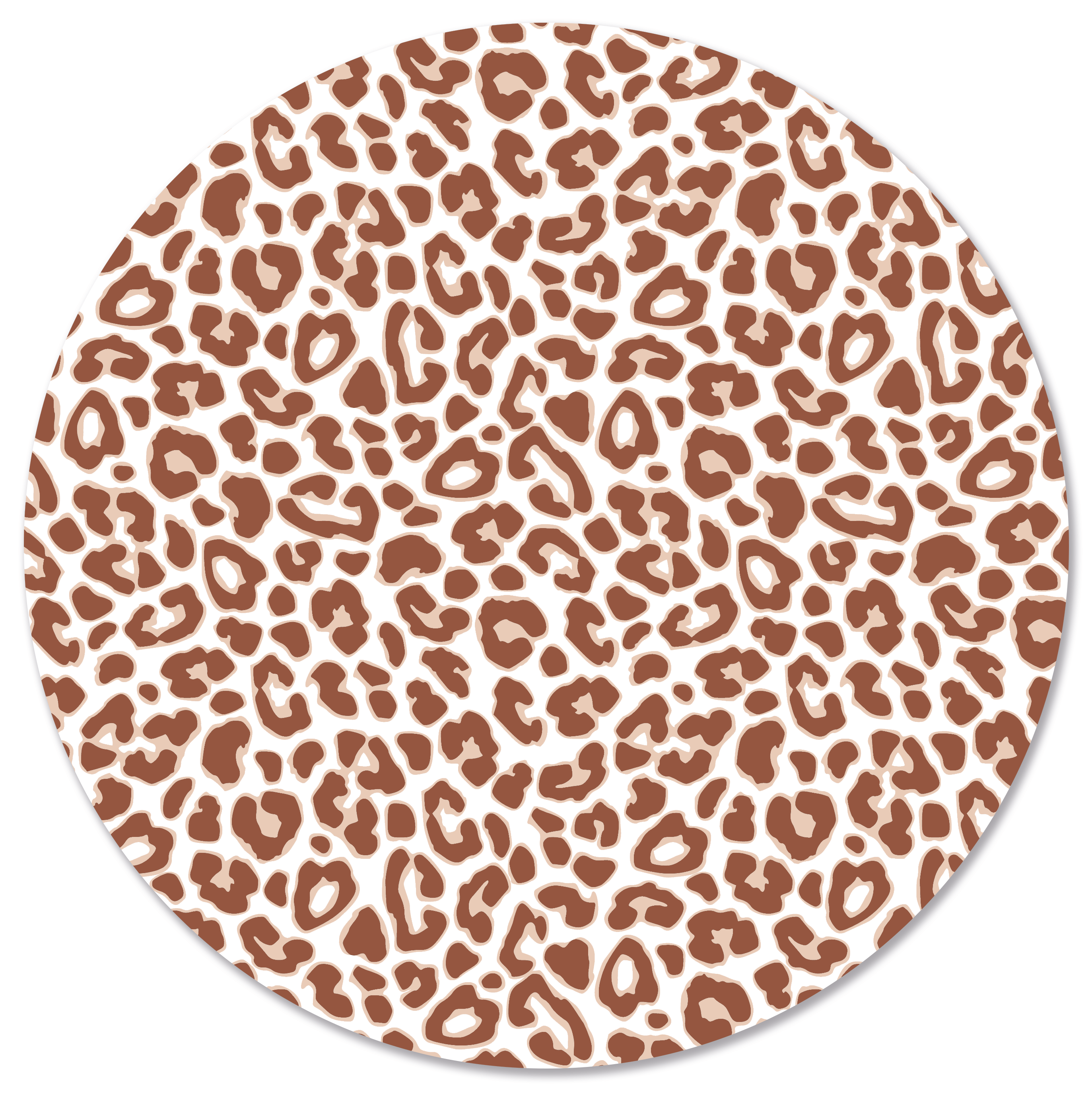 Muurcirkel Leopard Terracotta