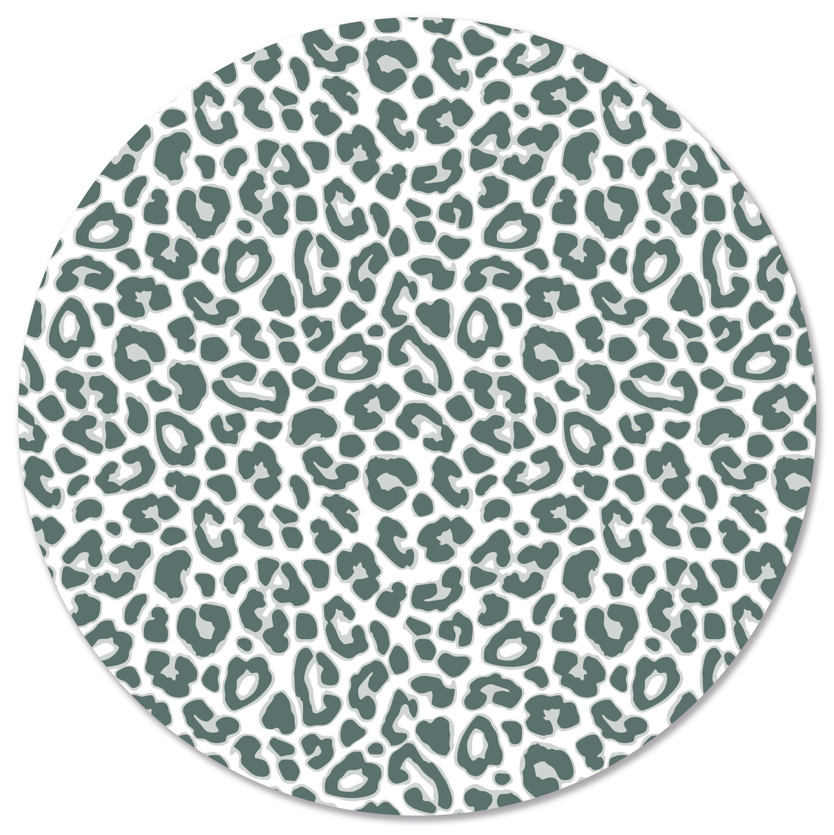 Muurcirkel Leopard Green
