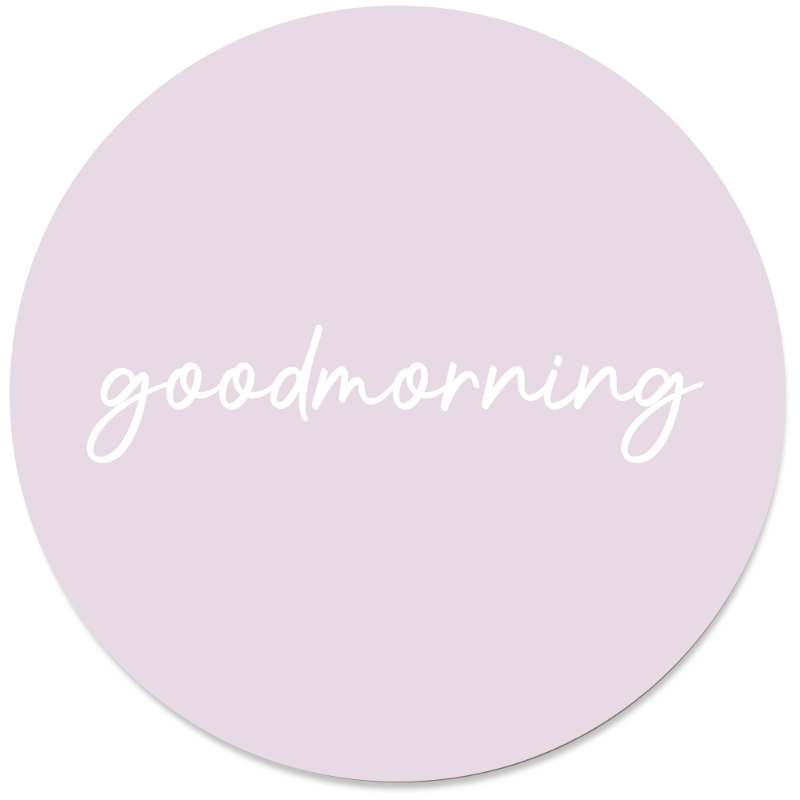 Muurcirkel Goodmorning Roze