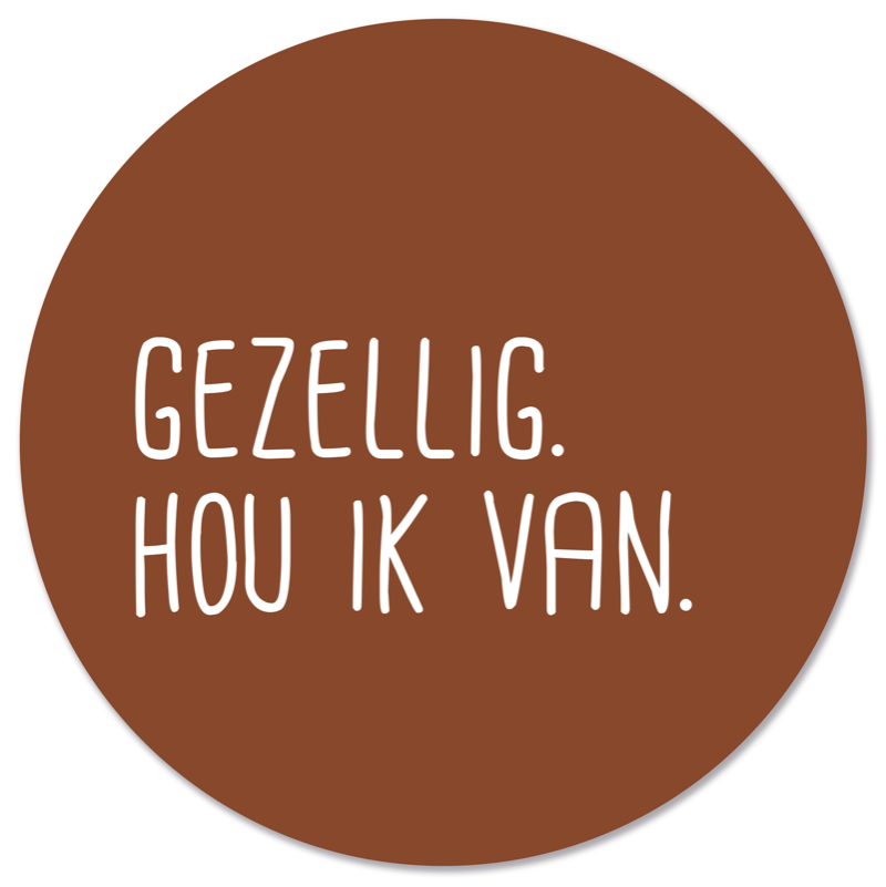 Muurcirkel Gezellig
