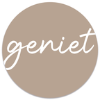 Muurcirkel Geniet Beige