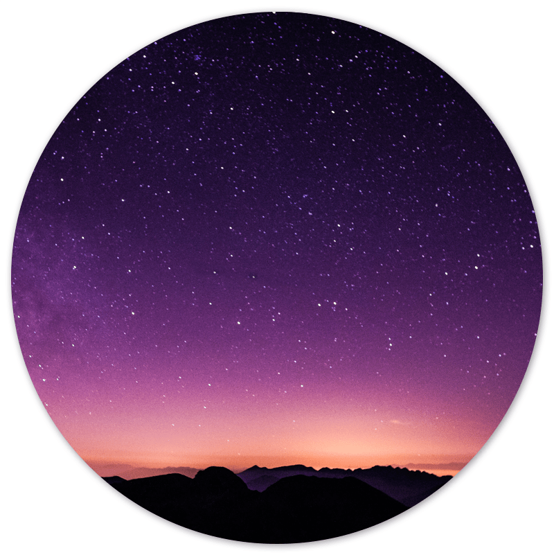 Muurcirkel Night Sky