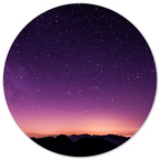 Muurcirkel Night Sky