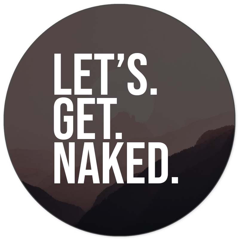 Muurcirkel Let's Get Naked Moon