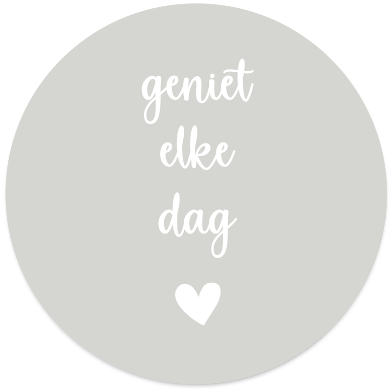 Muurcirkel Geniet Elke Dag