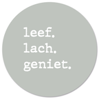 Muurcirkel Leef Lach Geniet Groen
