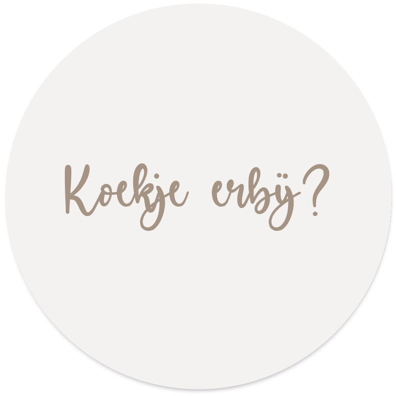 Muurcirkel Koekje Erbij Soft White