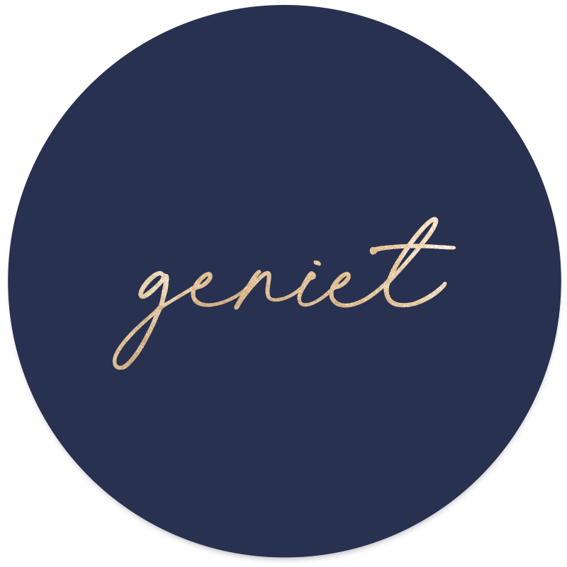 Muurcirkel Geniet Blauw