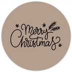 Muurcirkel Kerst Merry Christmas