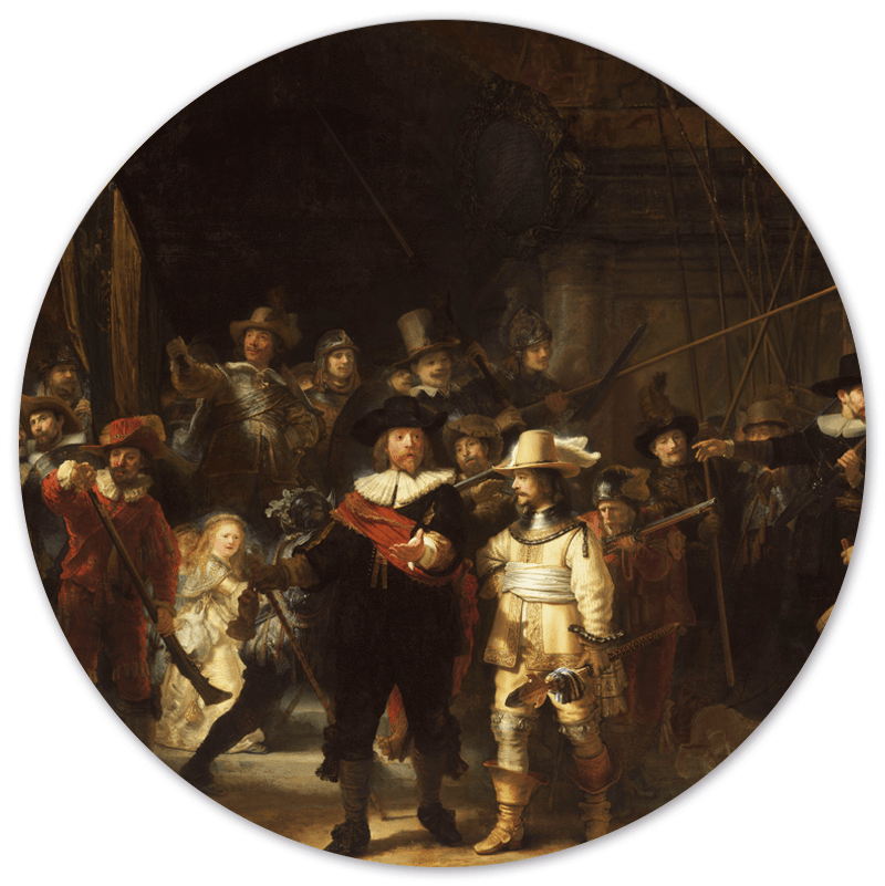Muurcirkel De Nachtwacht, Rembrandt Van Rijn, 1642
