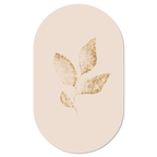 Muurovaal Leaf Gold Beige