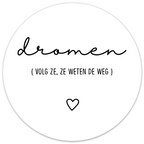 Muurcirkel Dromen Wit