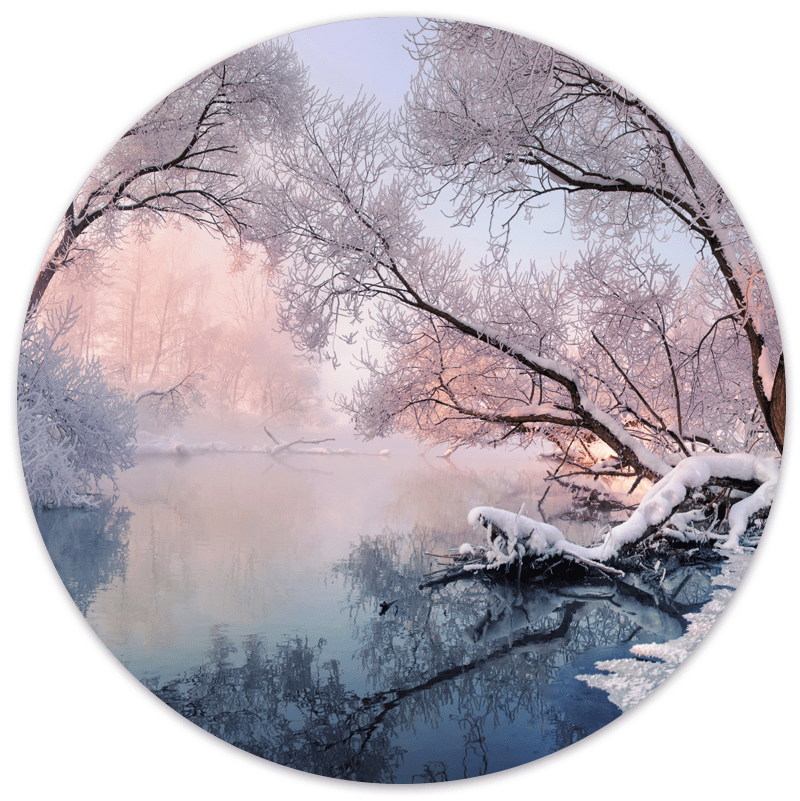 Muurcirkel Winterlandschap