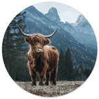 Muurcirkel Schotse Hooglander - Bergen