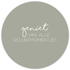 Muurcirkel Geluksmomentjes Groen
