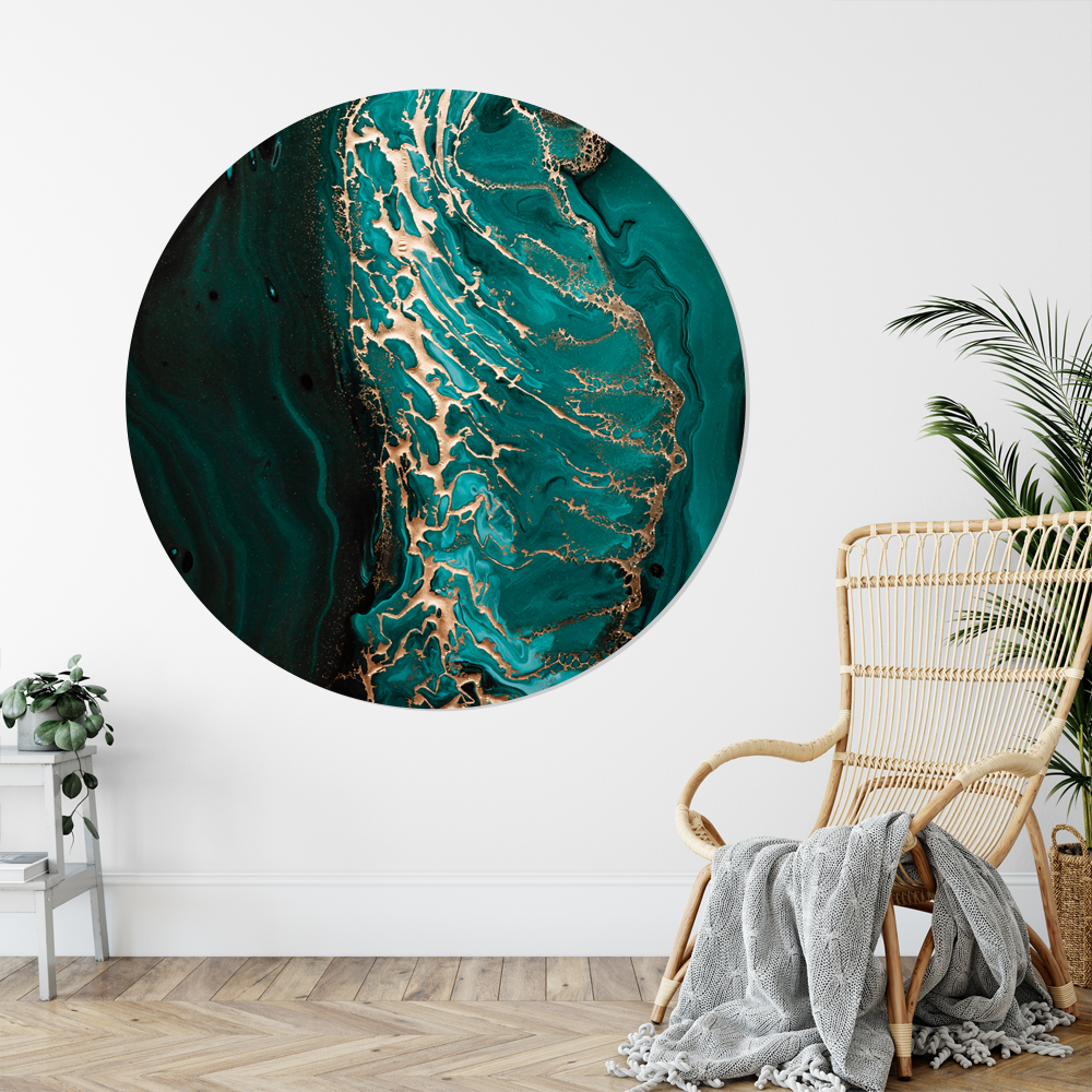 Muurcirkel Art Green