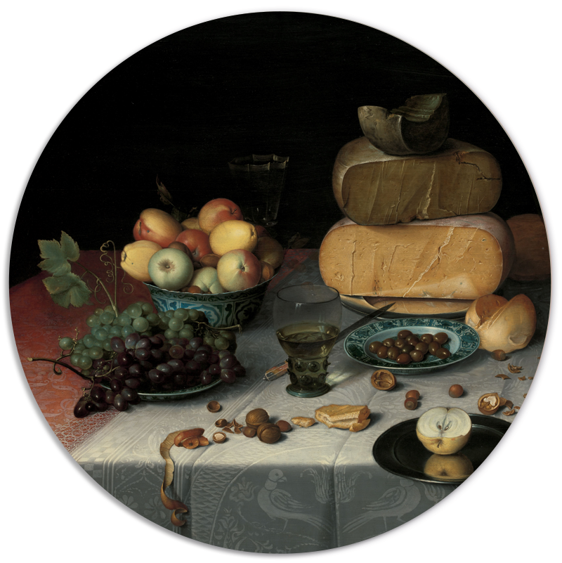 Muurcirkel Stilleven Met Kazen, Floris Claesz. Van Dijck