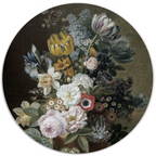 Muurcirkel Stilleven Met Bloemen, Eelke Jelles Eelkema
