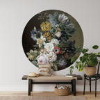 Muurcirkel Stilleven Met Bloemen, Eelke Jelles Eelkema
