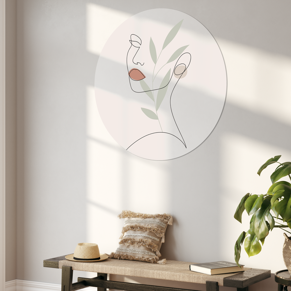 Muurcirkel One Line Drawing
