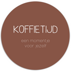 Muurcirkel Koffietijd Cognac