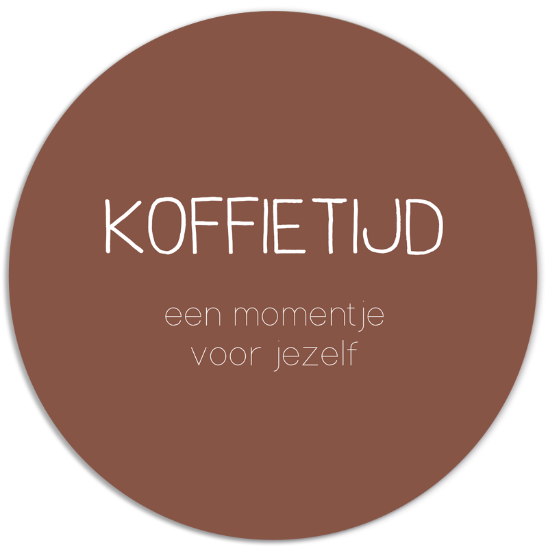 Muurcirkel Koffietijd Cognac