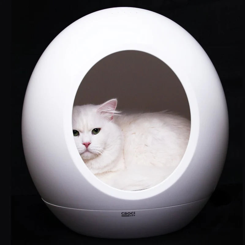 Croci Cat Basket House Domus White