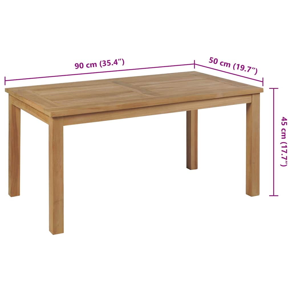 Salontafel 90X50X45 Cm Teakhout