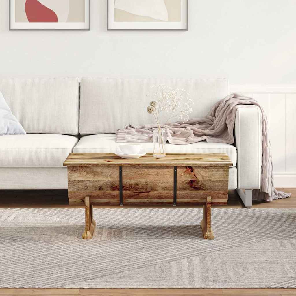 Salontafel 88X50X40 Cm Massief Mangohout
