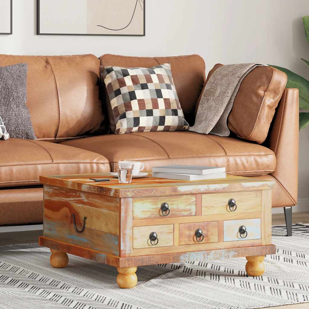 Salontafel 70X70X40 Cm Ruw Mangohout