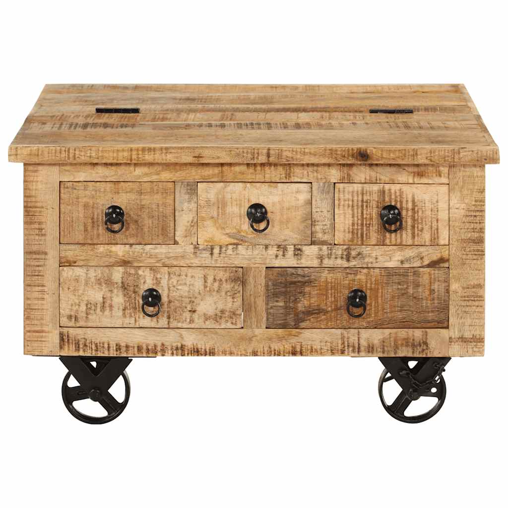 Salontafel 70X70X40 Cm Ruw Mangohout