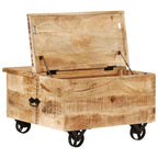 Salontafel 70X70X40 Cm Ruw Mangohout