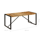 Eettafel Massief Ruw Mangohout