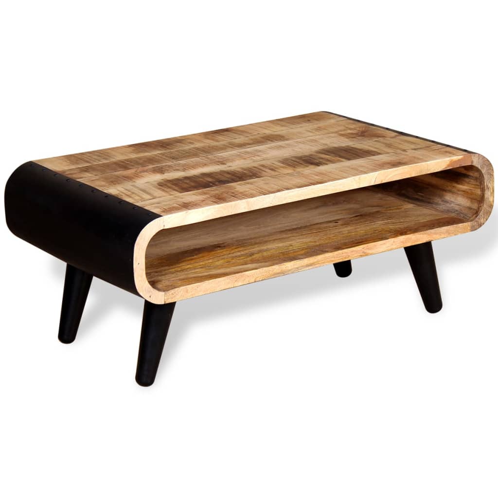 Salontafel 90X55X39 Cm Ruw Mangohout