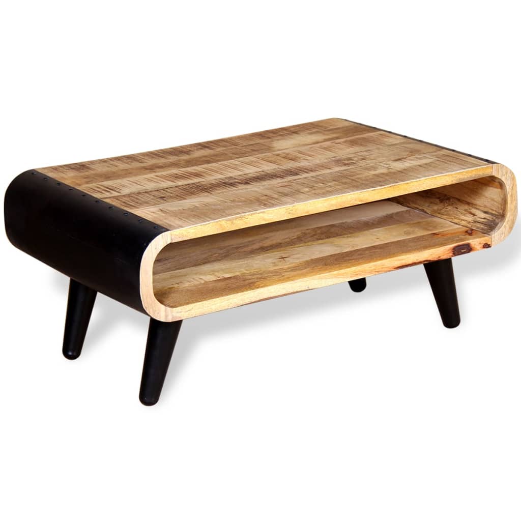 Salontafel 90X55X39 Cm Ruw Mangohout
