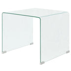 Salontafel Transparant 49,5X50X45 Cm Gehard Glas