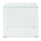 Salontafel Transparant 49,5X50X45 Cm Gehard Glas
