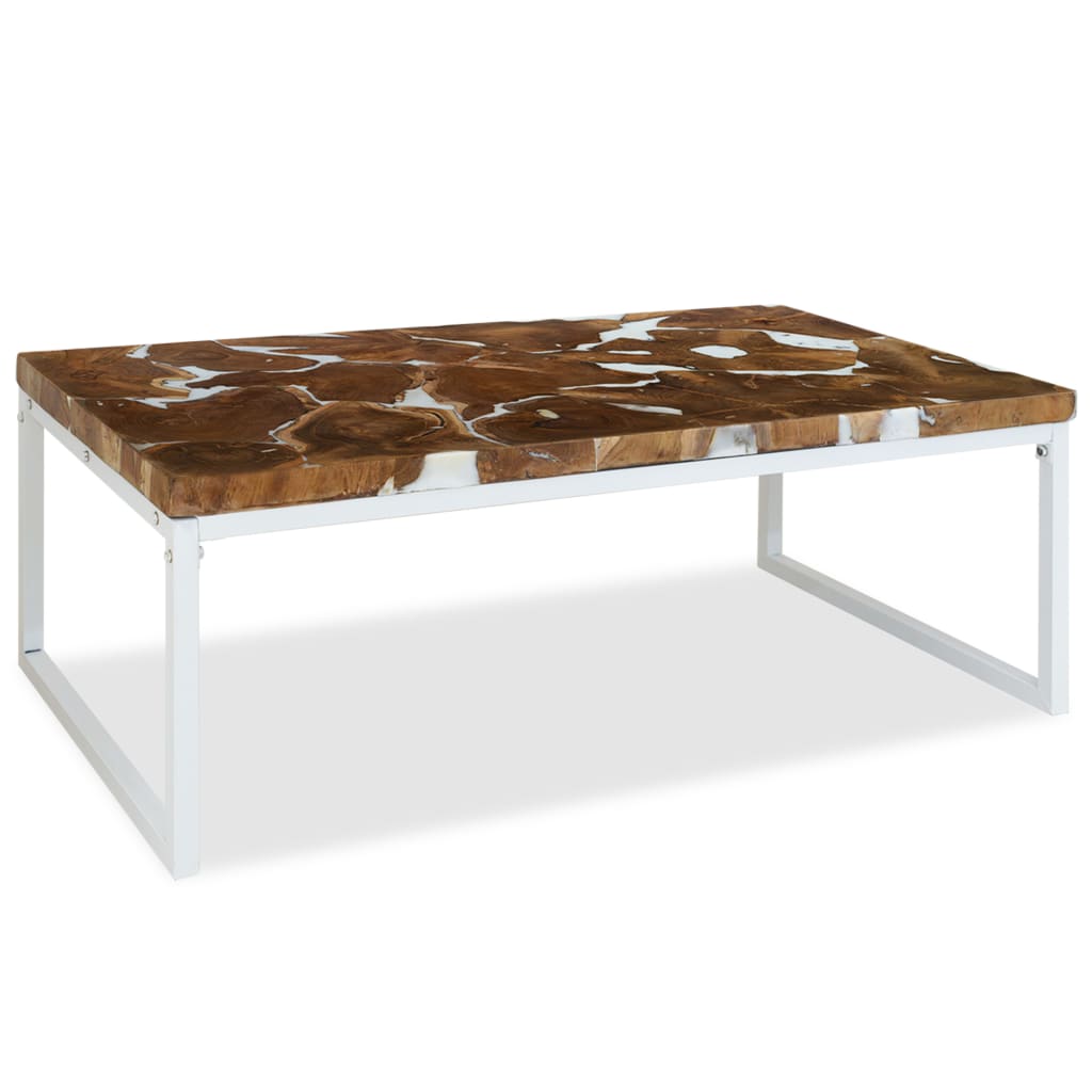 Salontafel 110X60X40 Cm Teakhout En Hars
