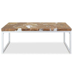 Salontafel 110X60X40 Cm Teakhout En Hars