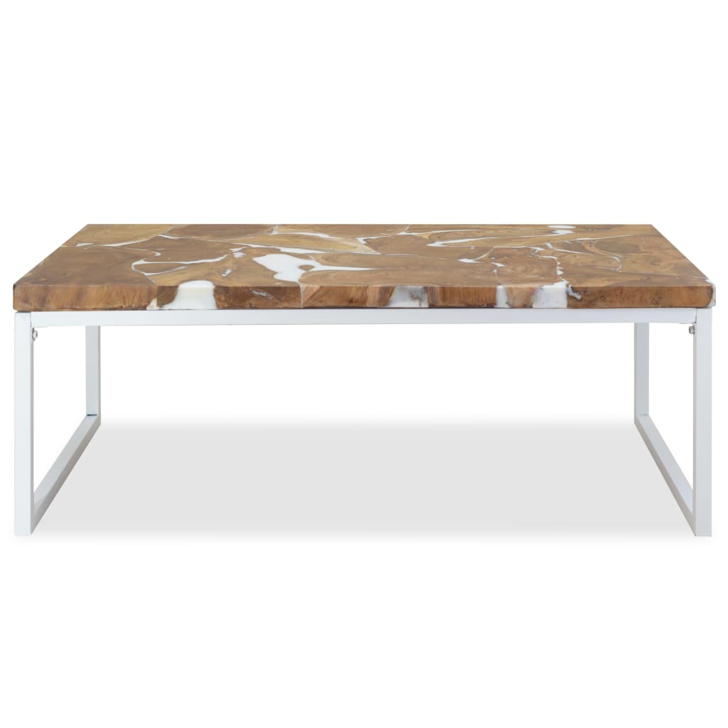 Salontafel 110X60X40 Cm Teakhout En Hars