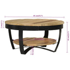 Salontafel Massief Ruw Mangohout