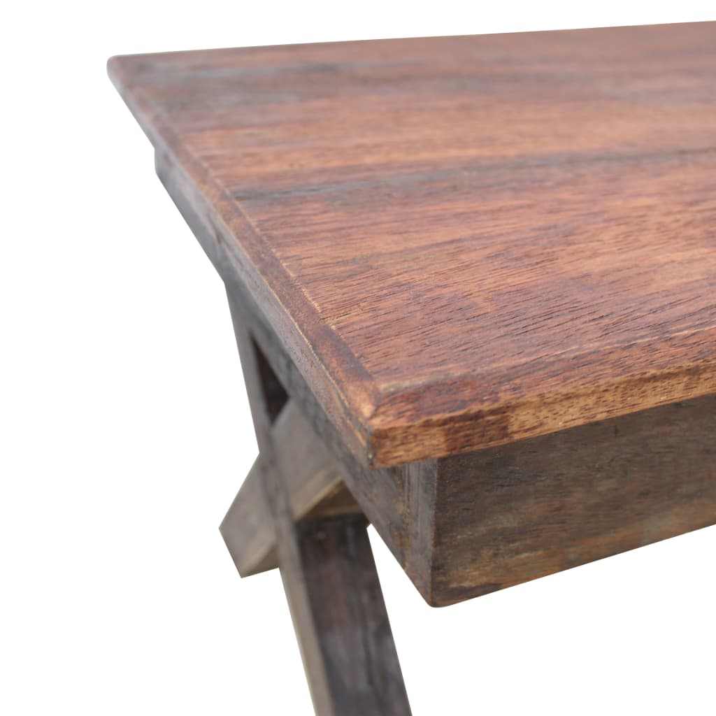 Salontafel 110X60X45 Cm Gemengd Gerecycled Hout Grijs